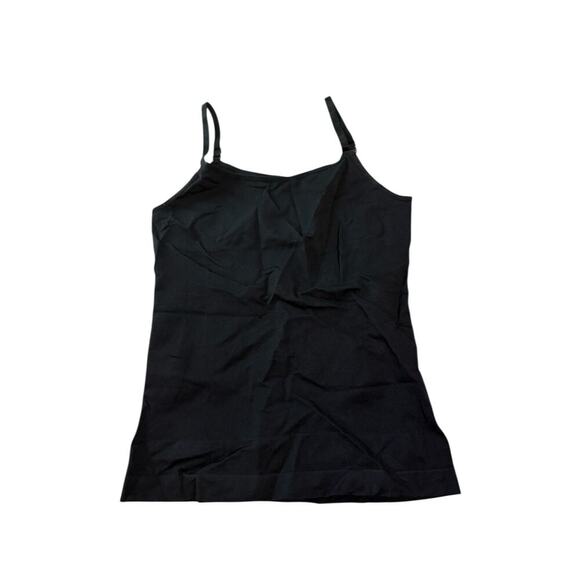 NWT Empetua Black Adjustable Strap Scoop Neck Cami Tummy Control Women - Picture 2 of 6